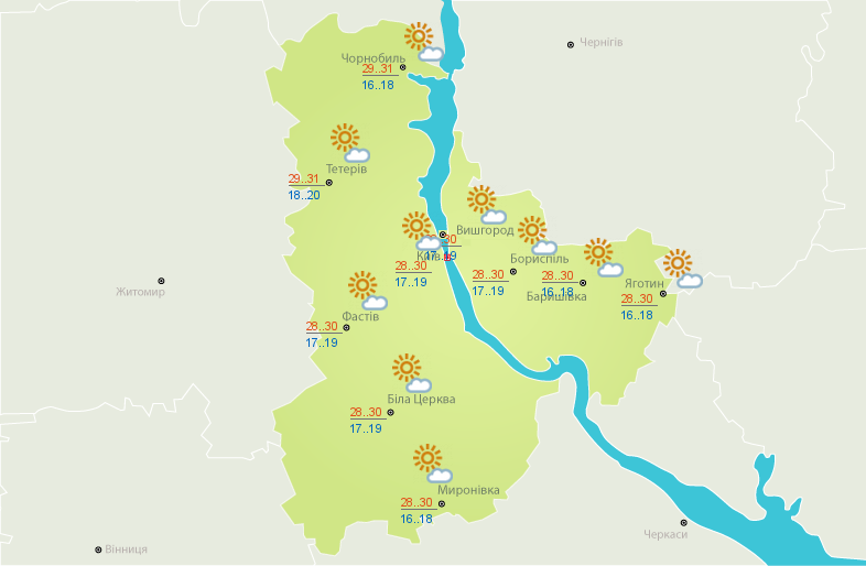 Дожди с грозами и жара: прогноз погоды на сегодня